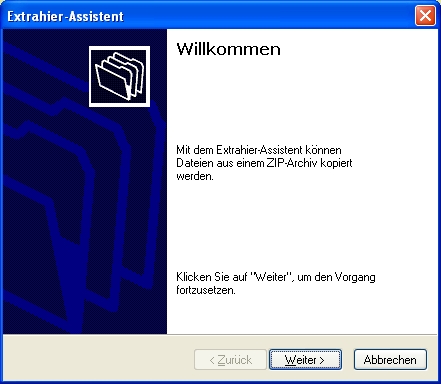 www.JoLu.de - Hilfe - Anleitungen - ZIP-Datei ... Alle extrahieren ... Bild :  ZIP-Datei_Alle_extrahieren_Assistent_A
